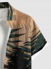 Tropical Leaf Coconut Tree Print Plus Size Matching Hawaii Beach Outfit For Couples -  