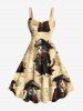 Cat Pirates Rudder Anchor Cruise Print Plus Size Matching Beach Outfit For Couples -  