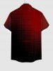 Ombre Plaid Colorblock Print Plus Size Matching Hawaii Beach Outfit For Couples -  