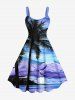 Coconut Tree Sun Abstract Painting Print Plus Size Matching Hawaii Beach Outfit For Couples -  