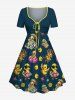 Ducks Swimming Ring Starfish Sun Print Plus Size Matching Hawaii Beach Outfit For Couples -  