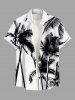 Coconut Tree Print Plus Size Matching Hawaii Beach Outfit For Couples -  
