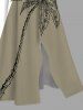 Coconut Tree Colorblock Print Plus Size Matching Hawaii Beach Outfit For Couples -  