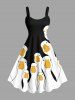 Cute Goose Print Plus Size Matching Outfit For Couples -  