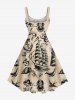 Plus Size Cruise Ship Mermaid Octopus Anchor Print Hawaii Tank Dress -  
