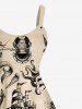 Plus Size Cruise Ship Mermaid Octopus Anchor Print Hawaii Tank Dress -  