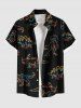 Stick Figure Dinosaur Print Plus Size Matching Hawaii Beach Outfit For Couples -  