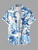 Octopus Starfish Shell Print Plus Size Matching Hawaii Beach Outfit For Couples -  