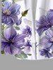 Flowers Leaf Print Plus Size Matching Hawaii Beach Outfit For Couples -  