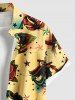 Skulls Rose Flower Anchor Eagle Lady Print Plus Size Matching Hawaii Beach Outfit For Couples -  