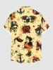 Skulls Rose Flower Anchor Eagle Lady Print Plus Size Matching Hawaii Beach Outfit For Couples -  
