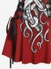 Octopus Print Matching Beach Outfit For Couples -  