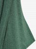 Haut Jointif Coupe en V 2 en 1 - Vert 5XL