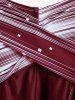 Plus Size Halter Backless Empire Waist Modest Boyshorts Tankini Swimsuit -  
