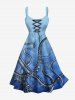 Octopus Ombre Sea Print Plus Size Matching Beach Outfit For Couples -  