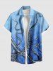 Octopus Ombre Sea Print Plus Size Matching Beach Outfit For Couples -  