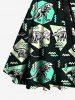 Dinosaur Geometric Graphic Zig Zag Print Plus Size Matching Hawaii Beach Outfit For Couples -  