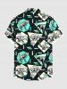 Dinosaur Geometric Graphic Zig Zag Print Plus Size Matching Hawaii Beach Outfit For Couples -  