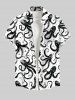 Octopus Two Tone Print Plus Size Matching Beach Outfit For Couples -  