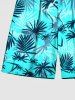 Coconut Tree Tropical Leaf Print Plus Size Matching Hawaii Beach Outfit For Couples -  