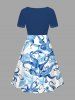Octopus Shell Starfish Conch Cruise Print Plus Size Matching Outfit For Couples -  