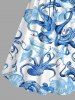 Octopus Shell Starfish Conch Cruise Print Plus Size Matching Outfit For Couples -  