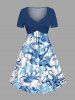 Octopus Shell Starfish Conch Cruise Print Plus Size Matching Outfit For Couples -  