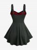 Plus Size Silver Flocking Mesh Lace Up Ruffles Ruched Cross Asymmetrical Tank Top -  