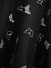 Glitter Silver Hot Stamping Butterfly Print Mesh Lace Up A Line Cami Dress with Removable Belt -  