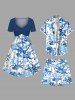 Plus Size Octopus Shell Starfish Conch Cruise Print Hawaii Beach Shorts For Men -  