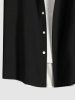 Plus Size Coconut Tree Colorblock Print Buttons Pocket Hawaii Shirt For Men -  