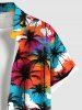 Tenue de Plage Grande Taille Imprimé Cocotiers et Arc-en-Ciel pour Couples - Multi-A 