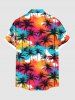 Tenue de Plage Grande Taille Imprimé Cocotiers et Arc-en-Ciel pour Couples - Multi-A 