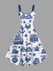 Costume de Sport Grande Taille pour Couples en Forme de Guerrier de Pirate - Blanc 