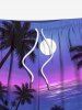 Coconut Tree Moon Sea Ombre Sky Print Plus Size Matching Hawaii Beach Outfit For Couples -  