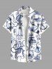 Octopus Shell Shark Sailboat Mermaid Coral Lighthouse Cruise Print Plus Size Matching Hawaii Beach Outfit For Couples -  