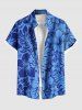 Hibiscus Flower Leaf Tropical Print Plus Size Matching Hawaii Beach Outfit For Couples -  