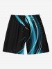 Galaxy Glitter Light Beam 3D Print Plus Size Matching Hawaii Beach Outfit For Couples -  