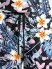 Barboteuse Chinée Fleur Feuille Tropicale Imprimées de Grande Taille - Multi-A S