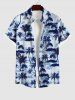 Coconut Tree Print Plus Size Matching Hawaii Beach Outfit For Couples -  
