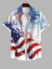Fireworks Painting Splatter American Flag Print Plus Size Matching Outfit For Couples -  
