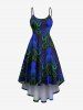 Ombre Octopus Print Plus Size Matching Beach Outfit For Couples -  
