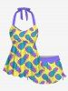 Pineapple Pin Dot Print Plus Size Matching Hawaii Beach Outfit For Couples -  