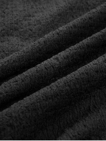 Plus Size Zipper O-ring Waist Cinched Pocket Ruched Textured Asymmetrical Dress