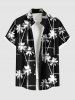 Coconut Tree Print Plus Size Matching Hawaii Beach Outfit For Couples -  