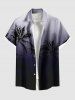 Coconut Tree Ombre Print Plus Size Matching Hawaii Beach Outfit For Couples -  