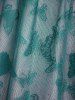 T-shirt Superposé Papillon en Dentelle 2 en 1 de Grande Taille à Lacets - Vert profond 4X | US 26-28