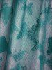 T-shirt Superposé Papillon en Dentelle 2 en 1 de Grande Taille à Lacets - Vert profond 5x | US 30-32