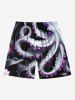 Octopus Tropical Leaf Print Plus Size Matching Hawaii Beach Outfit For Couples -  