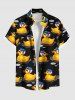 Patriotic American Flag Duck Print Plus Size Matching Hawaii Beach Outfit For Couples -  